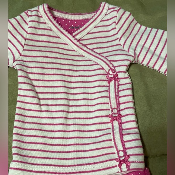 Carter’s NB Girl Pants & Top Outfit ~ NWOT ~ 2 available (for twins) - Picture 6 of 6